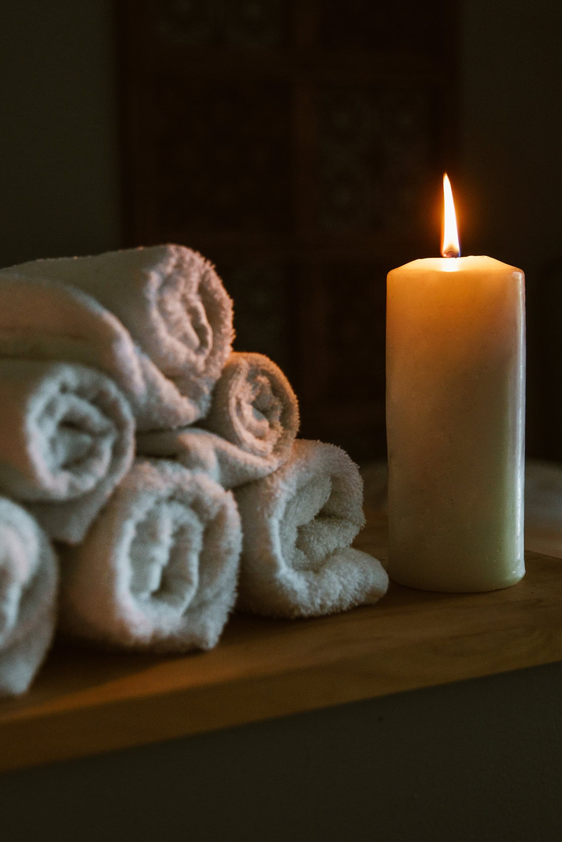 afbeelding van kaars bij spa